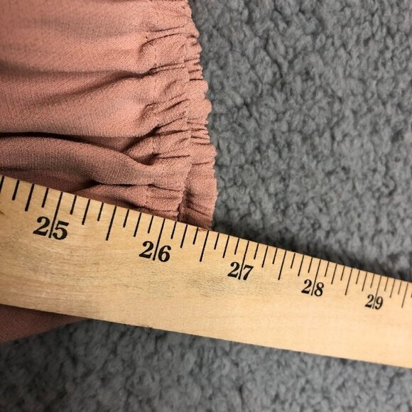 Alexis Malia Dusty Pink Choker Ribbon Cold Shoulder Top Women's Size XS - Picture 10 of 11